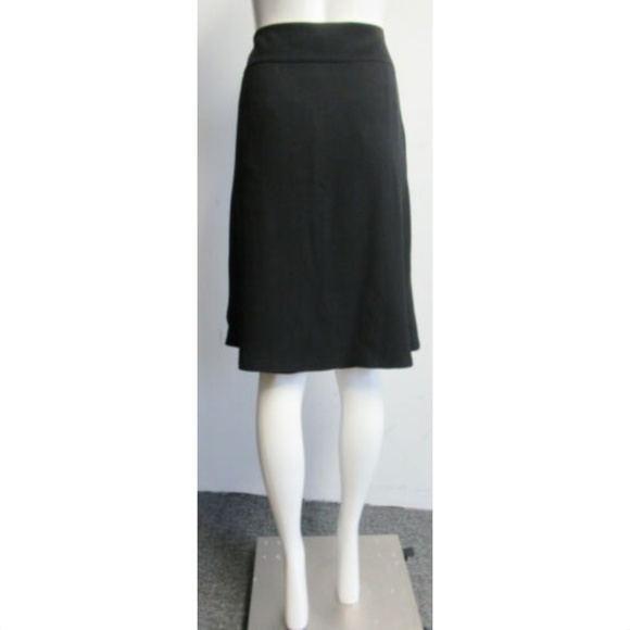 PRADA Black a line wrap skirt SZ 44 - Picture 4 of 5